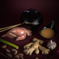Chicken with ginger