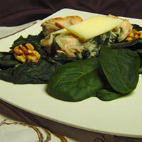 Chicken with spinach and cheese