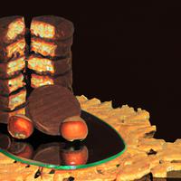 Chocolate hazelnut sable biscuit