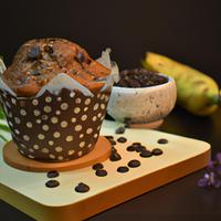 Cholate chip medium bannana bread muffin