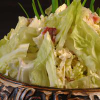 Chopped salad of lettuce