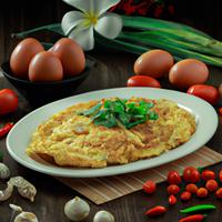Cincalok omelette