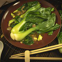 Cooked bok choy