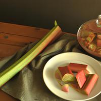 Cooked rhubarb