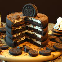 Cookies and cream chocolate cake