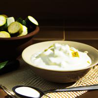 Courgette woth yogurt