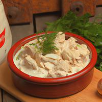 Creamed chicken