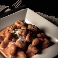 Creamy cherizo gnocchi