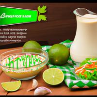 Creamy lime vinaigrette dressing