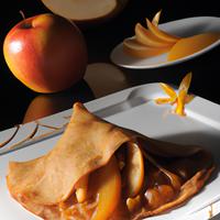 Crepe with caramelized apples