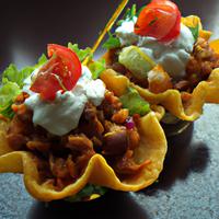 Crispy taco cupcakes