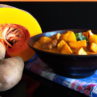 Curry stew with sweet potatoes