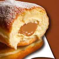 Custard-filled donut