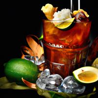 Dark and stormy cocktail
