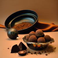 Dark chocolate truffle sees