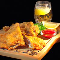 Deep fried beer battered chops