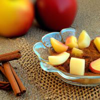 Diced gala apple sprinkled with cinnamon