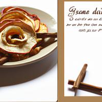 Dried apple with cinamon