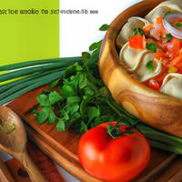 Dumplings with vegetables