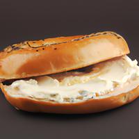 Dunkin bagel with creamcheese