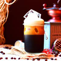 Dunkin cold brew with foam