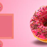 Dunkin donuts pink sprinkled