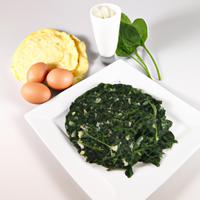 Egg white omelette with spinach