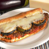 Eggplant parm sub