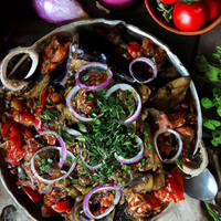 Eggplant turkish salad