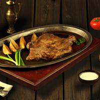 Fat iron steak