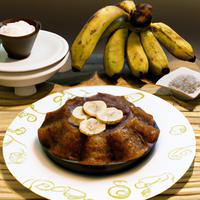 Fatia bolo de banana