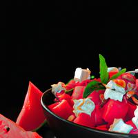 Feta and watermelon salad