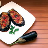 Filled eggplant