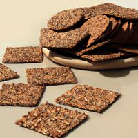 Flaxseed grain crackers