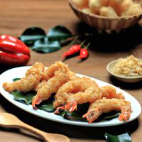 Flour fried shrimp