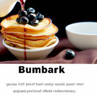 Fresh blueberry pancakes