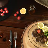 Fried elk steaks