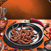 Fried snake