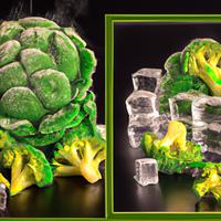 Frozen broccoli floret