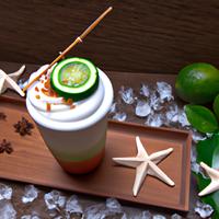 Frozen cool lime starbucks refresha