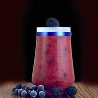 Frozen mixed berries smoothie