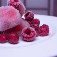 Frozen rasberry