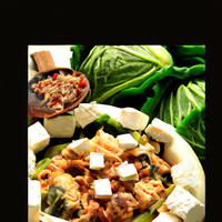 Ginisang cabbage with tofu
