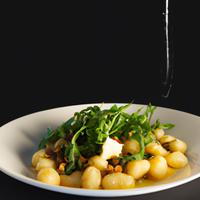 Gnocchi with arugula