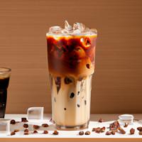 Grande iced shaken hazelnut oatmilk coffee