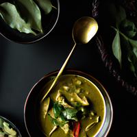 Green vegetables curry