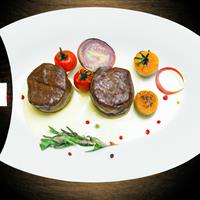 Grilled beef medallions