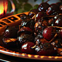 Grilled cherries