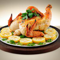 Grilled half chicken