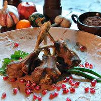 Grilled lamb ribs